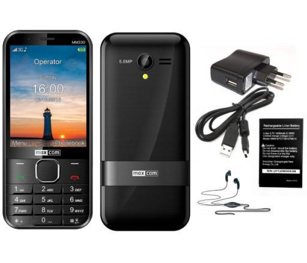 Maxcom MM330 Czarny - 1389799 - zdjęcie 2